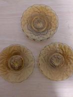 Te koop 10 glazen gebaksbordjes, Ophalen of Verzenden