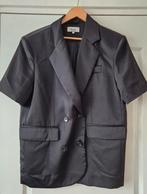 Oversized Blazer Korte Mouw Zwart By Monica  maat M/L, Maat 38/40 (M), Zwart, Ophalen of Verzenden, Zo goed als nieuw