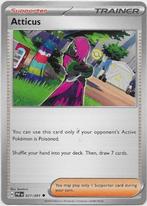 Paldean Fates,  Atticus [uncommon] 77/91, Ophalen of Verzenden, Nieuw, Losse kaart