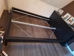 Ikea Malm bed 140x200, Gebruikt, Zwart, Tweepersoons, 200 cm