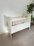 Antiek Brocante Ledikant met Printen, Kinderen en Baby's, Babywiegjes en Ledikanten, Ophalen, Gebruikt, Ledikant