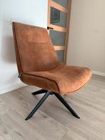 Wood fauteuil bruin ecoleder, Huis en Inrichting, Fauteuils, Ophalen, Zo goed als nieuw
