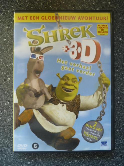 DVD Shrek 3D Het verhaal gaat verder, Cd's en Dvd's, Dvd's | Kinderen en Jeugd, Zo goed als nieuw, Film, Avontuur, Vanaf 6 jaar