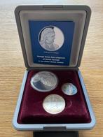 Koningin Emma echtgenoot en dochter zilverset, Ophalen of Verzenden, Setje, Zilver