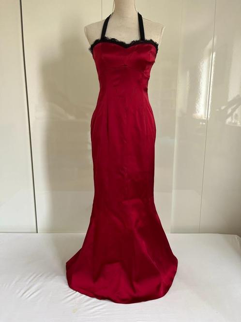 Rode Karen Millen lange jurk galajurk feestjurk UK 12 / 38 /, Kleding | Dames, Jurken, Gedragen, Maat 38/40 (M), Rood, Onder de knie