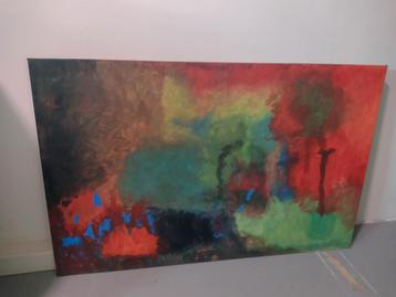 Abstract Schilderij op Doek beschikbaar voor biedingen