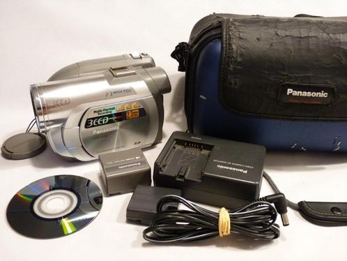 Panasonic VDR -D250 MiniDVD, accu, DVD, adapter, plaatje, ta, Audio, Tv en Foto, Videocamera's Digitaal, Zo goed als nieuw, Camera