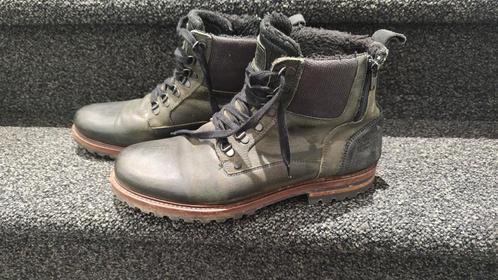Leren boots 44 groen leer gevoerd BullBoxer laarsjes, Kleding | Heren, Schoenen, Zo goed als nieuw, Boots, Overige kleuren, Ophalen of Verzenden