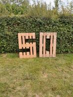 Grote cijfers (50) van europallets - te huur, Ophalen, Zo goed als nieuw, Abraham of Sarah