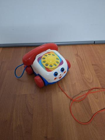 Fisher price telefoon met trektouw 