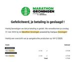 Halve Marathon van Groningen 2x, Overige typen, Nieuw, Hardlopen, Ophalen