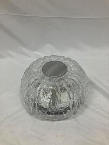 Vintage ijsglas plafondlamp Helena Tynell Glashutte Limburg beschikbaar voor biedingen