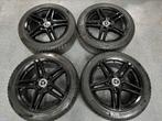 17 inch Mercedes Velgen met Michelin Winterbanden A B C CLA, Gebruikt, Banden en Velgen, 17 inch, Personenwagen