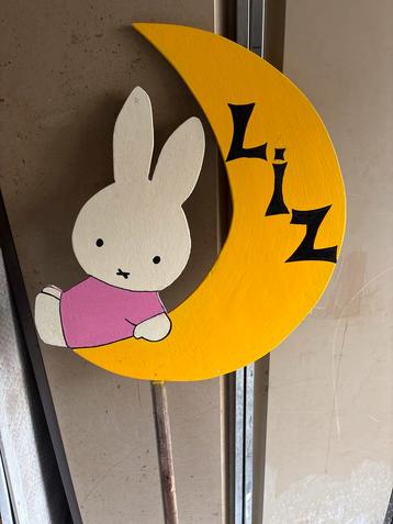 Nijntje Geboortebord Maan beschikbaar voor biedingen