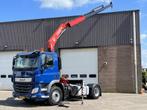 DAF CF 370 FT / Fassi 15 T/M kraan crane / Radio remote / On, Auto's, Automaat, Euro 6, 367 pk, Blauw