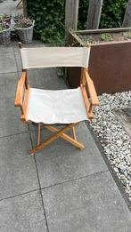 Regiseur stoel. Inklapbaar beige strand, Tuin en Terras, Ophalen of Verzenden, Zo goed als nieuw, Inklapbaar