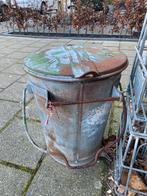 Stoer doorleefde zinken vuilnisemmer, Ophalen of Verzenden