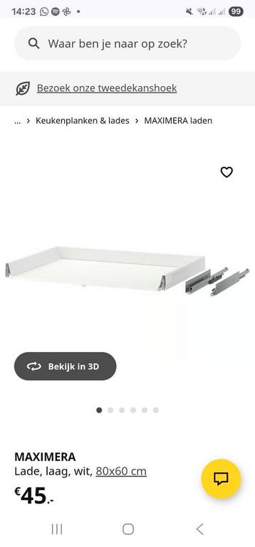 2 ikea maximera lades 80 x 60 - afbeelding 1