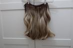 Haarextensions blond/balayage 100% humanhair, Ophalen of Verzenden, Zo goed als nieuw, Pruik of Haarverlenging