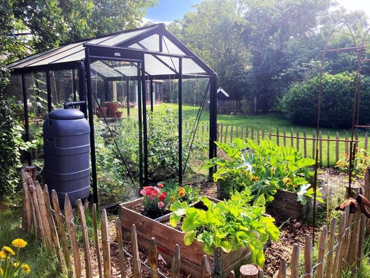Aanbieding, ACD R204 black kweekkas (gratis tafel/dakraam), Tuin en Terras, Kassen, Nieuw, Kweekkas, Aluminium, Glas, Verzenden