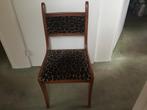 2 Vintage Stoelen met Luipaardprint, Huis en Inrichting, Ophalen, Gebruikt, Twee, Bruin