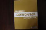 Suzuki GSF650 A S SA 2009 motorcycle service manual GSF 650, Ophalen of Verzenden, Suzuki