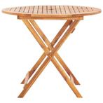 Tuintafel inklapbaar 90x75 cm massief acaciahout, Tuin en Terras, Tuinmeubel-accessoires, Nieuw, Ophalen of Verzenden