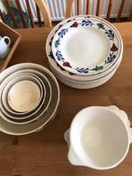 Boerenbont servies, Huis en Inrichting, Keuken | Servies, Ophalen, Gebruikt, Bord(en), Aardewerk