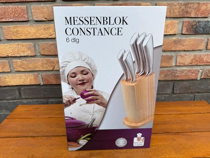 Messen Messenblok Constance 6-delig nieuw in doos, Huis en Inrichting, Keuken | Keukenbenodigdheden, Nieuw, Ophalen