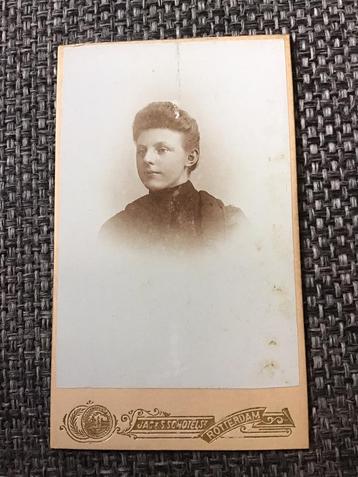CDV, Vrouw, Jac & S. Schotel, Rotterdam, Carte de Visite beschikbaar voor biedingen