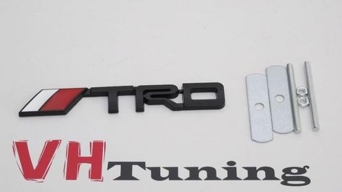 Toyota TRD 3D logo met grill bevestiging 14 cm metaal, Auto diversen, Tuning en Styling, Ophalen of Verzenden