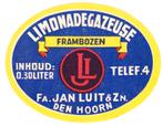 Oud limonade etiket Den Hoorn, Ophalen of Verzenden, Gebruikt, Overige typen