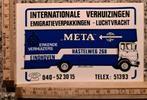 Vintage META Eindhoven verhuissticker Daf verhuiswagen, Ophalen of Verzenden, Zo goed als nieuw