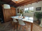 Eettafel met 4 stoelen, Huis en Inrichting, Tafels | Eettafels, Ophalen, Gebruikt, 50 tot 100 cm, 150 tot 200 cm