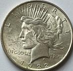 Verenigde Staten schitterende peace dollar 1922, Postzegels en Munten, Ophalen of Verzenden, Noord-Amerika, Losse munt, Zilver