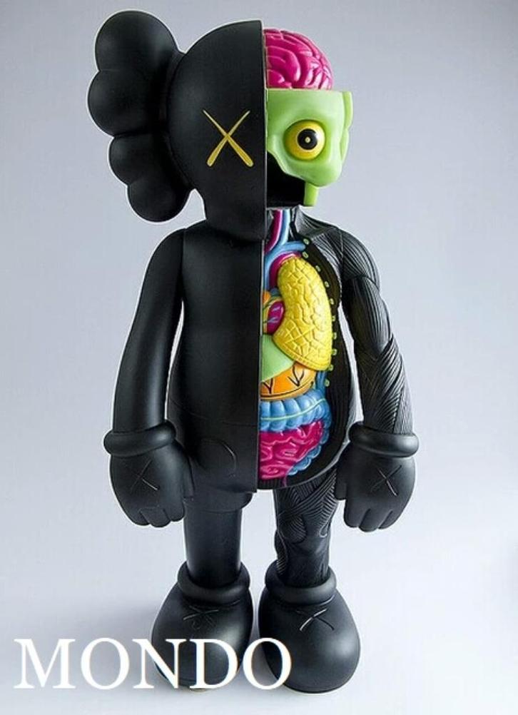 Kaws Model 37cm figuur zwart poppetjes figuren pop art kunst, Verzamelen, Poppetjes en Figuurtjes, Nieuw, Ophalen of Verzenden