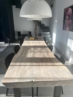 Boomstam tafel, Huis en Inrichting, 200 cm of meer, 50 tot 100 cm, Zo goed als nieuw, Vijf personen of meer