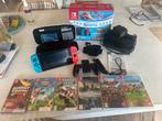 Nintendo Switch v2 + 3 spellen, Spelcomputers en Games, Switch 2019 Upgrade, Met games, Met 2 controllers, Ophalen of Verzenden