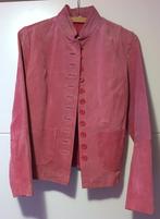 Jas, echt suède, roze, maat 36, 2 x gedragen, Ophalen of Verzenden, Zo goed als nieuw, Maat 36 (S), Roze