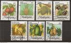 Maleisie vruchten t/m 20$, Postzegels en Munten, Postzegels | Azië, Zuidoost-Azië, Ophalen, Gestempeld