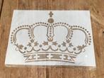 Kroon stencil van plastic sjabloon kroontje, Hobby en Vrije tijd, Schilderen, Verburgt Vintage, Overige typen, Nieuw, Ophalen of Verzenden