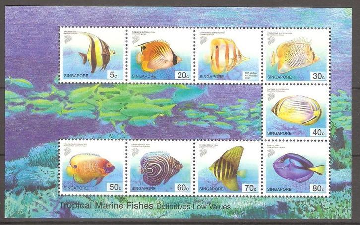Singapore PF SG ms 1136 Blokje met vis, Postzegels en Munten, Postzegels | Suriname, Postfris, Verzenden