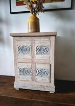 Dressoirkast, 4 lades, houtsnijwerk van gerecycled teakhout, Ophalen, Teakhout, Nieuw, 50 tot 100 cm