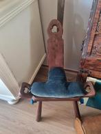 Brutalistisch Spaans Stoeltje, Ophalen, Brutalisme, Gebruikt, Bruin