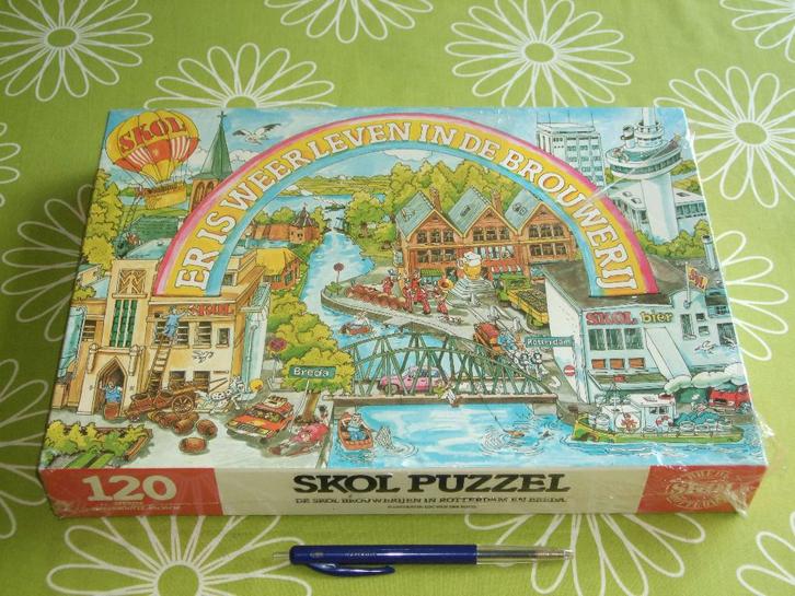 Nieuw in seal: Skol brouwerijen in Rotterdam en Breda, Hobby en Vrije tijd, Denksport en Puzzels, Nieuw, Legpuzzel, Minder dan 500 stukjes