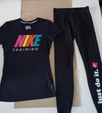 Nike sport set legging en stretch shirt training just do. S, Nike, Overige typen, Ophalen of Verzenden, Zo goed als nieuw
