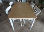 eettafel Ikea met 4 stoelen (als nieuw)., Ophalen, 50 tot 100 cm, Zo goed als nieuw, Vier personen