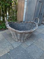 Grote ovale rieten mand, Minder dan 30 cm, Minder dan 60 cm, Rond, Ophalen of Verzenden