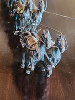 Zilveren Postkoets met Paardenspan - Edelsmid Vakwerk, Ophalen of Verzenden