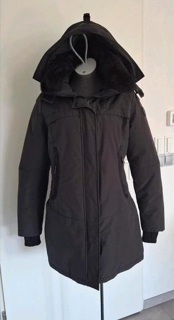 Airforce jas winterjas parka fake fure  zwart maat M 38 IZGS beschikbaar voor biedingen